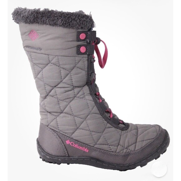 Columbia Minx Mid II Omni-Heat Snow Winter Boots Kids Size 5 EU 37 Waterproof - Picture 1 of 12